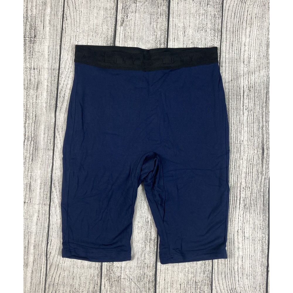 NEW Lunya Soft Modal Bike Shorts Size S Navy Blue